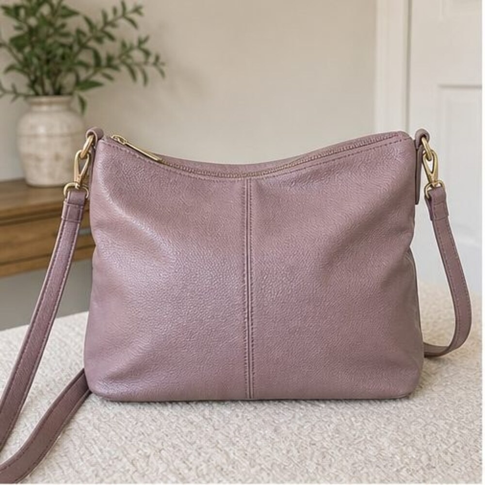 Camel Woven Crossbody Bag